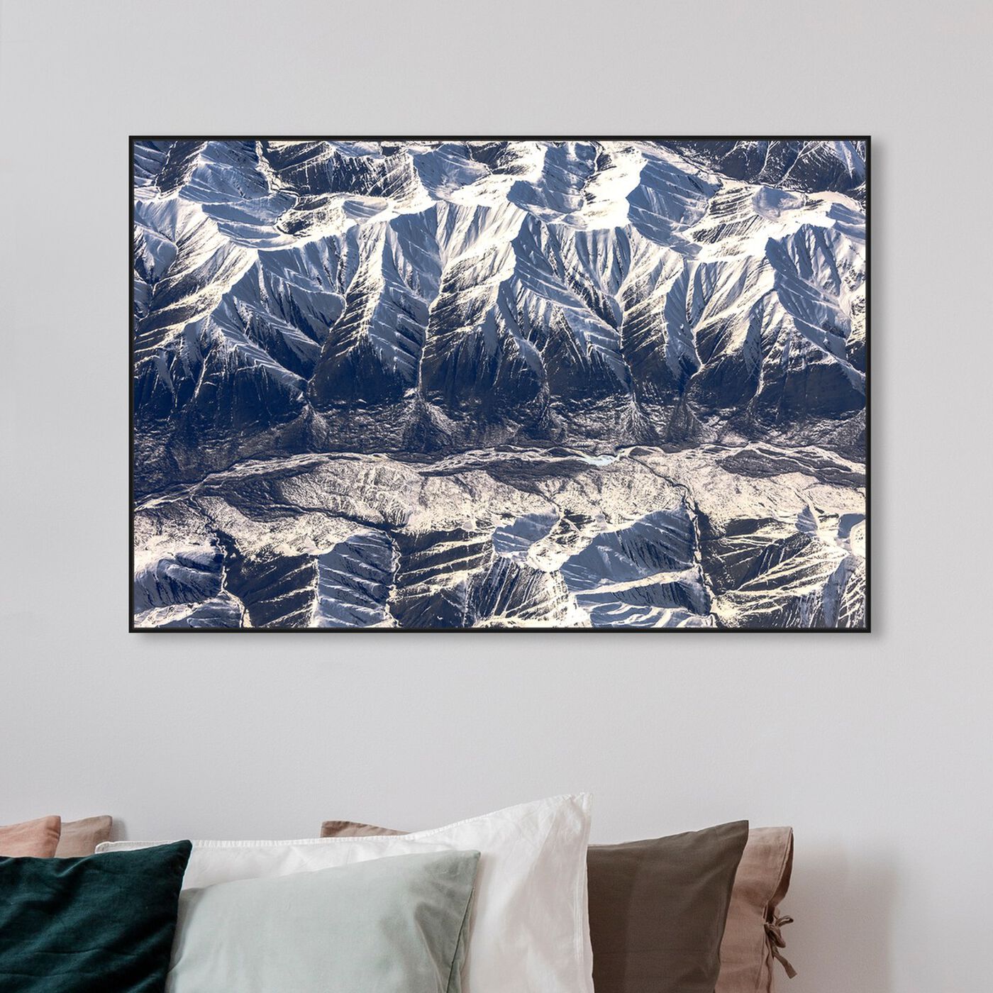 Hanging view of Curro Cardenal - Aero View II featuring nature and landscape and mountains art.