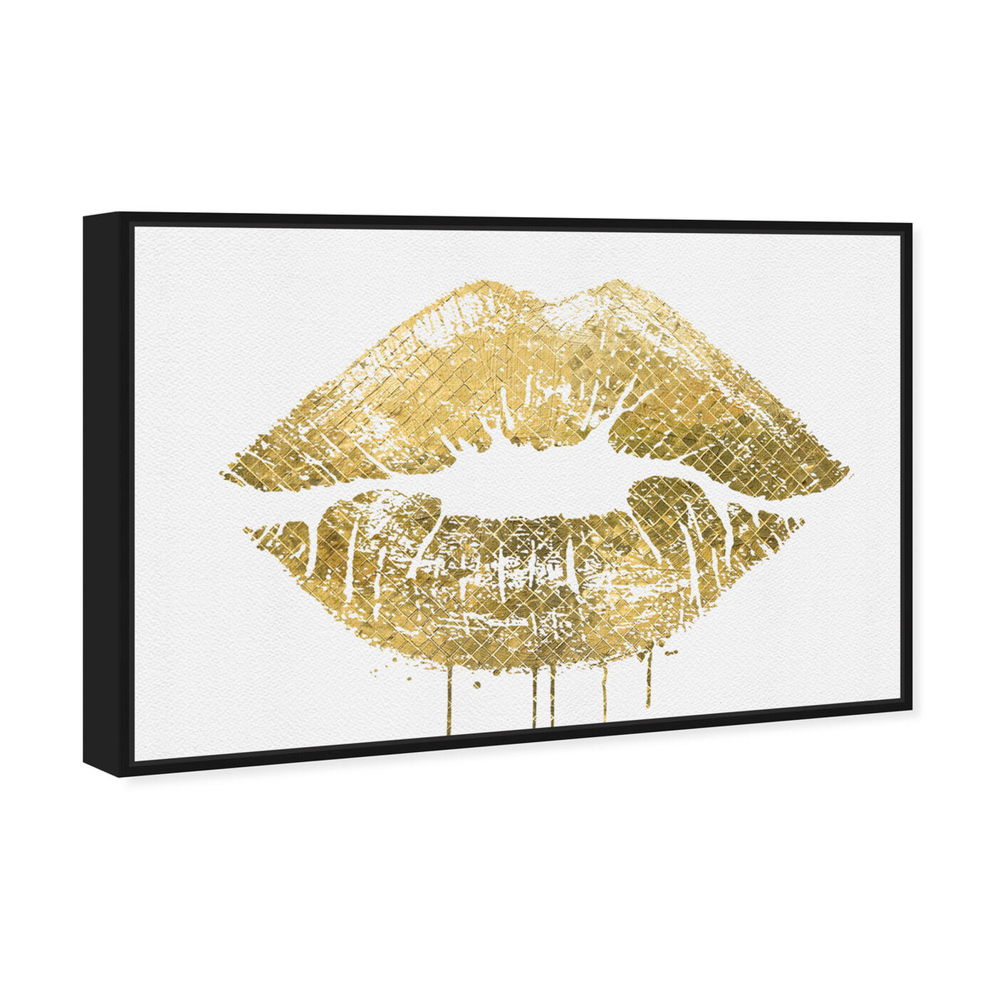 Angled view of More Gold Please featuring fashion and glam and lips art.
