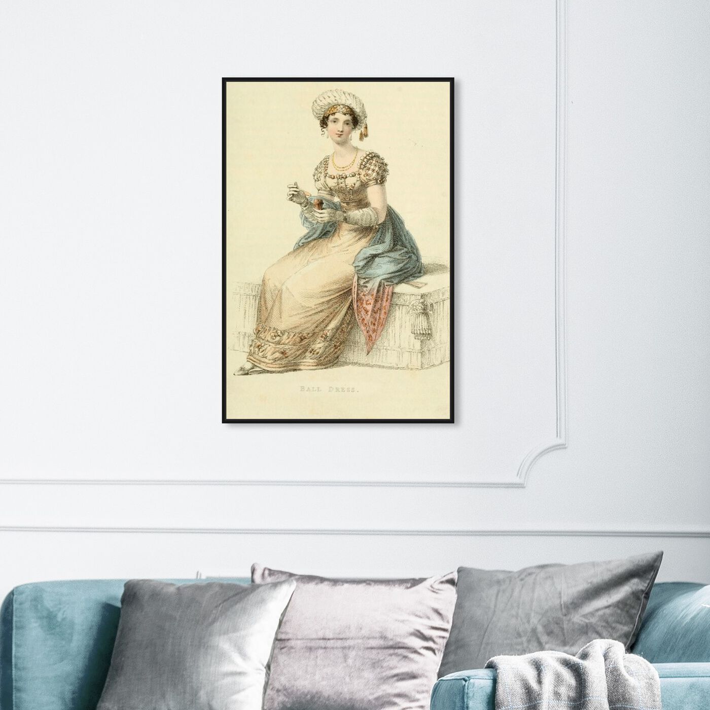 Hanging view of Ball Dress - The Art Cabinet featuring classic and figurative and renaissance art.