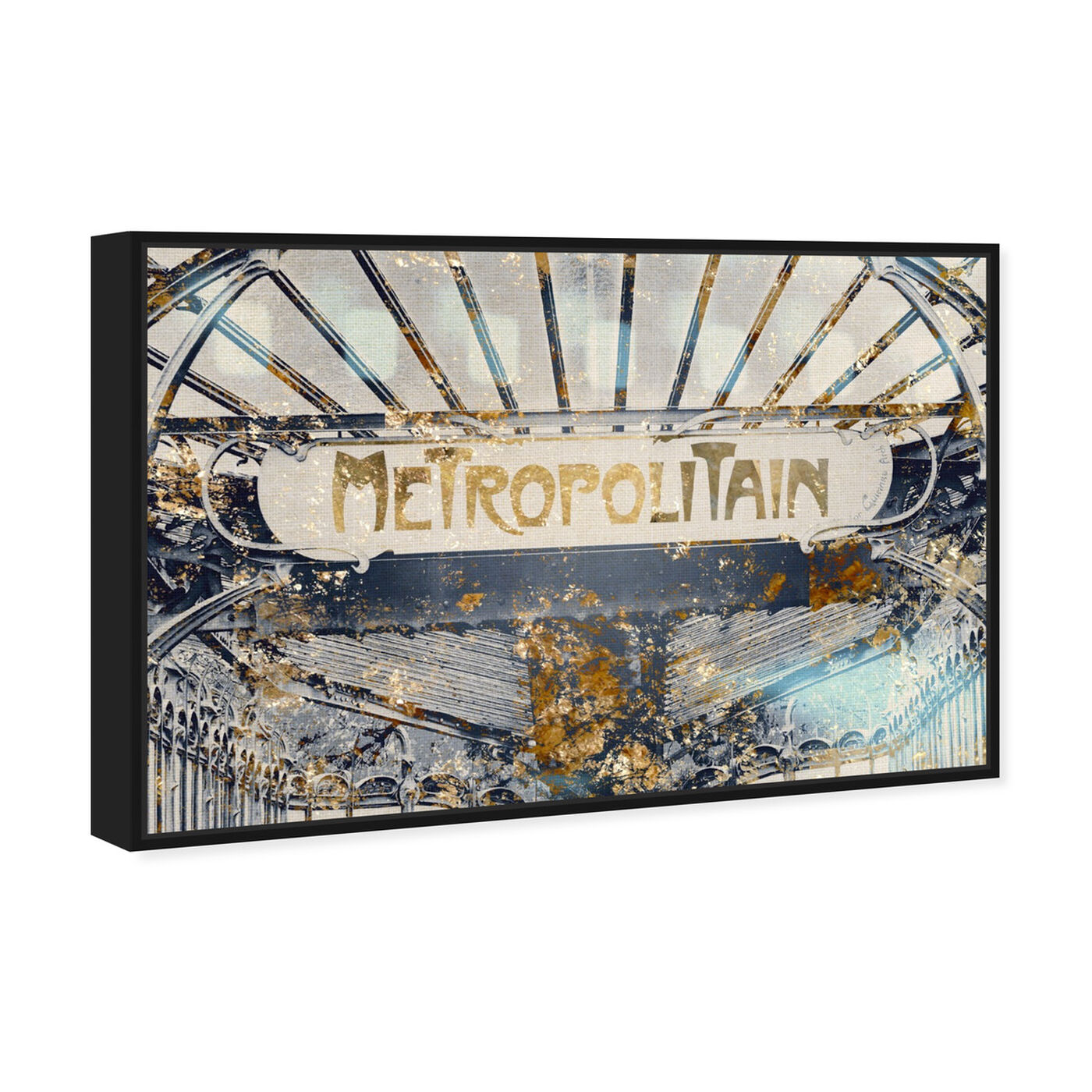 Angled view of Metropolitain Gold featuring architecture and buildings and united states buildings art.