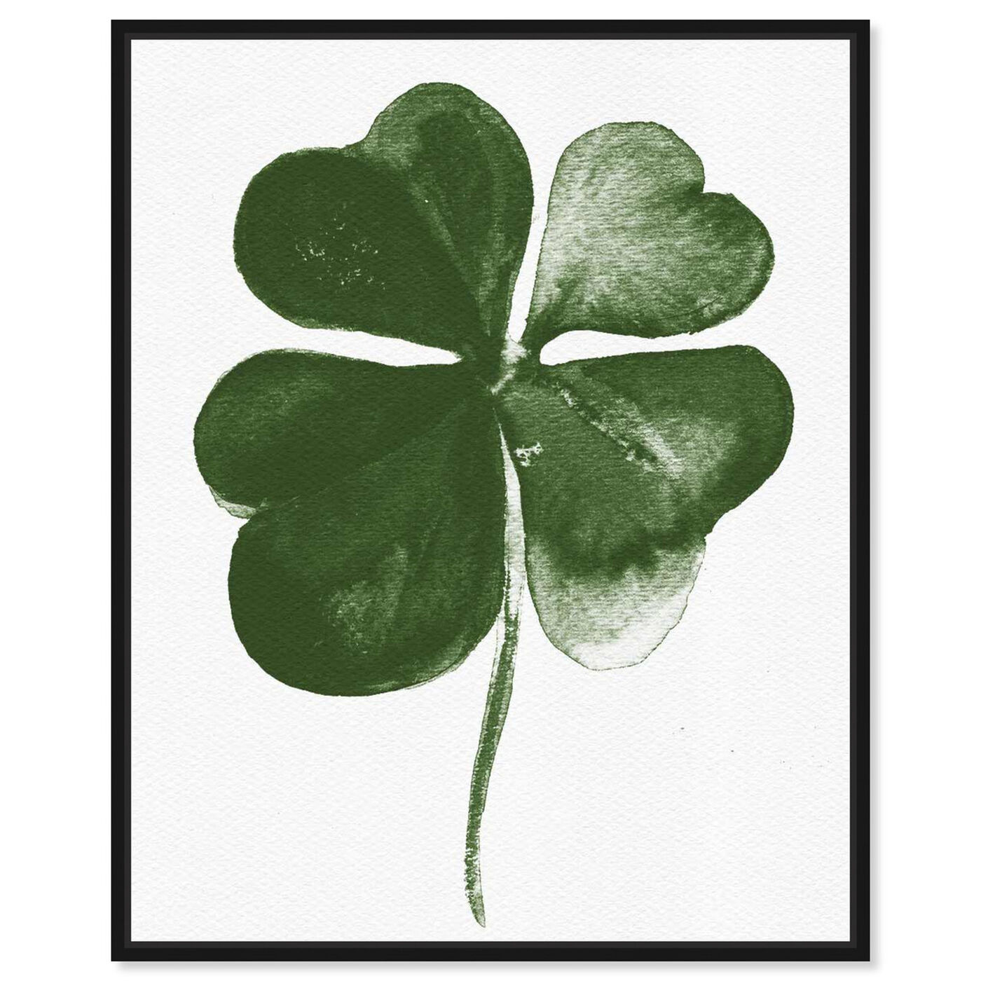 Front view of Four Leaf Clover featuring floral and botanical and botanicals art.