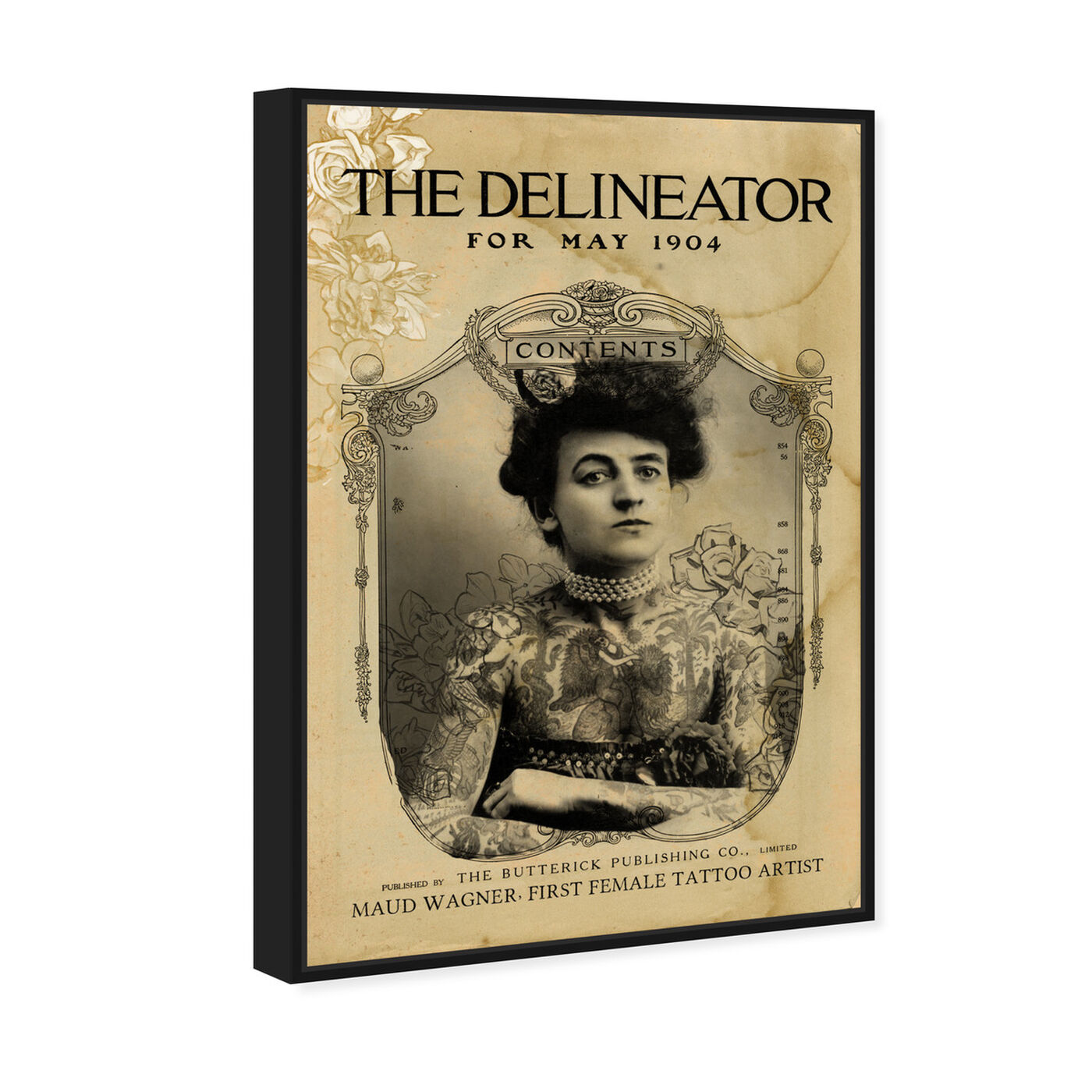 Angled view of The Delineator featuring people and portraits and portraits art.