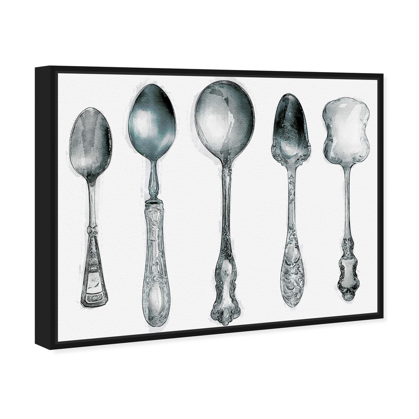 Angled view of Vintage Spoon Collection featuring food and cuisine and cooking and chef art.