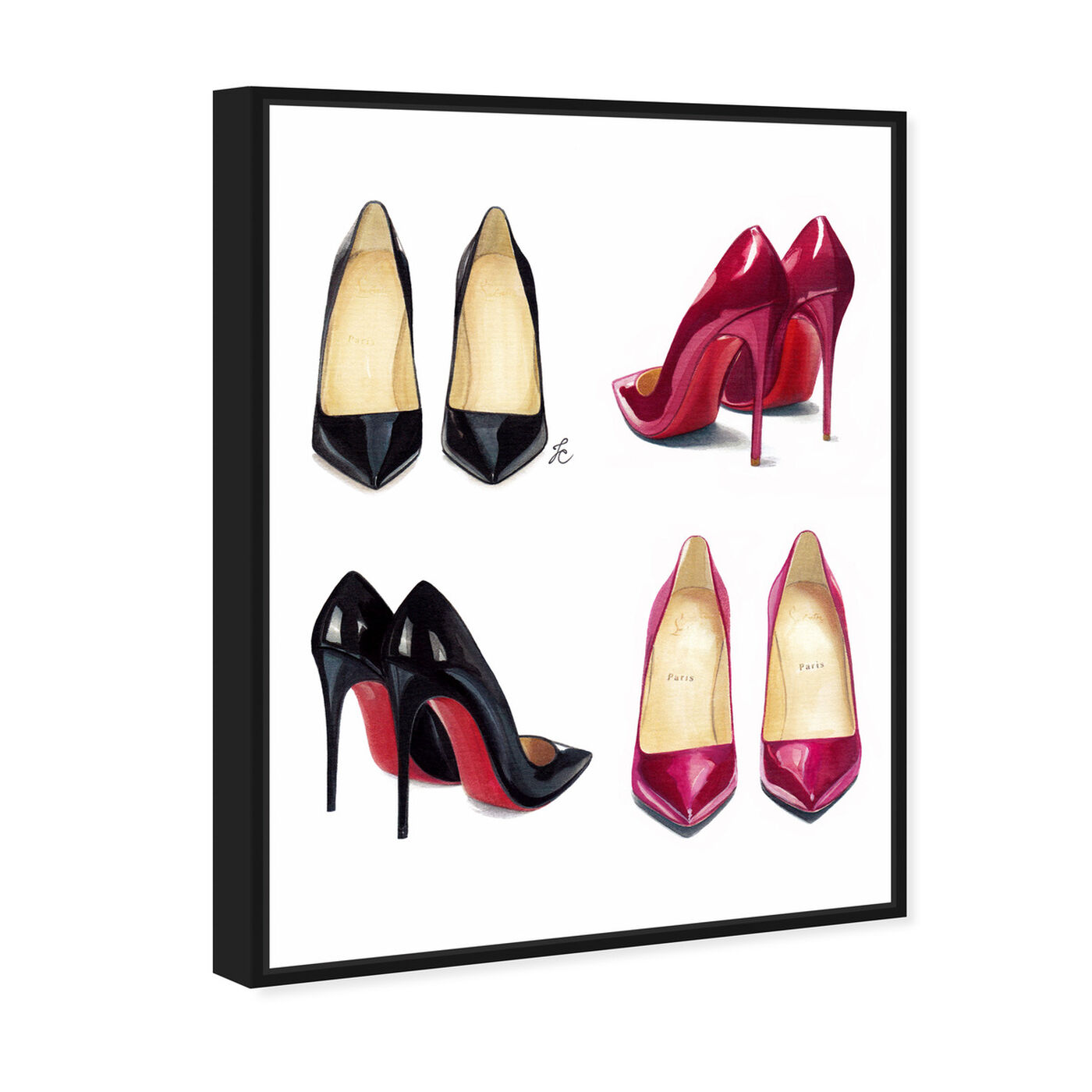 Angled view of Doll Memories - My Shoe Armoire featuring fashion and glam and shoes art.