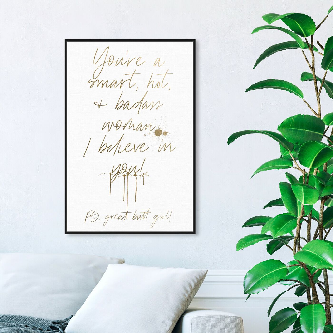 Hanging view of You Truly Are featuring typography and quotes and empowered women quotes and sayings art.