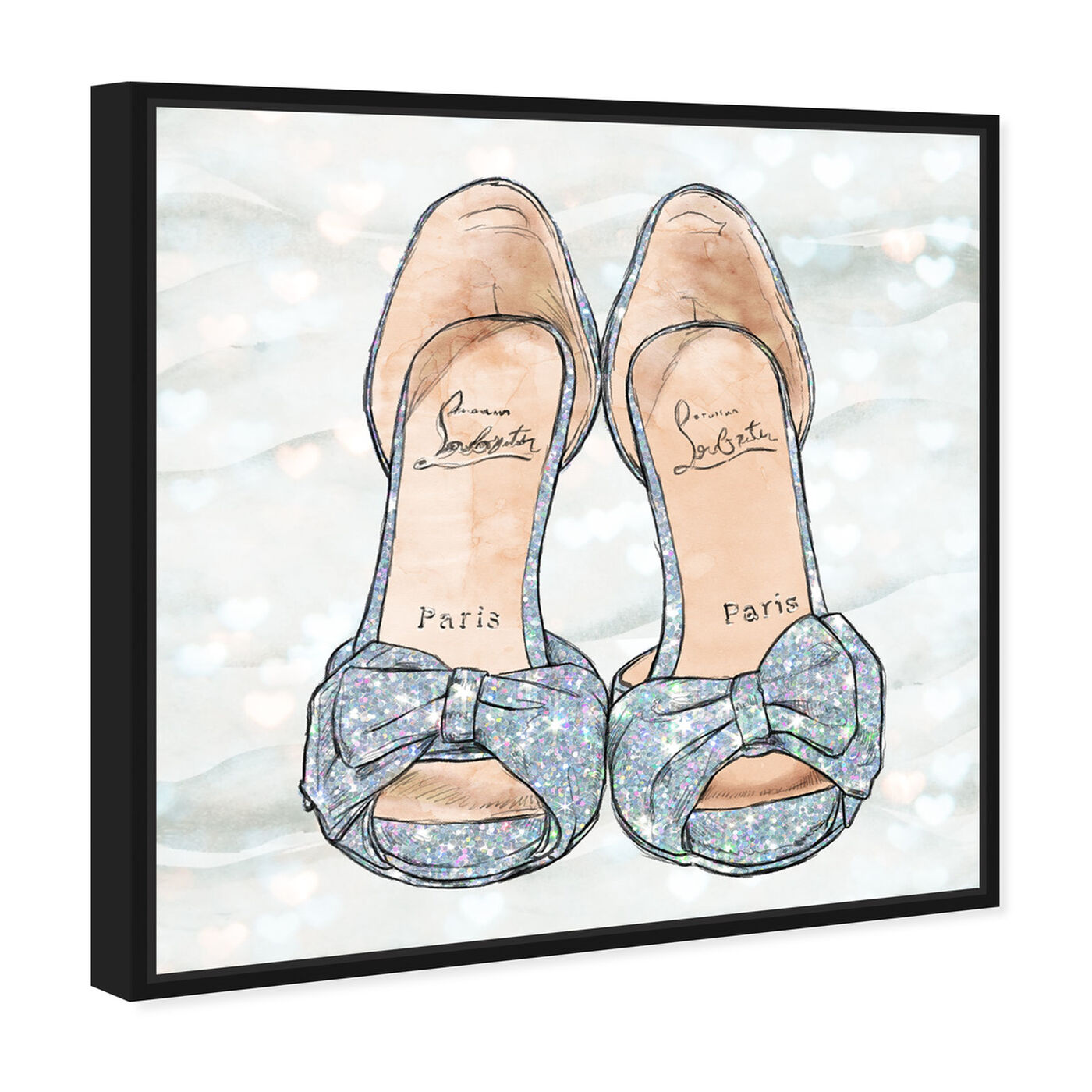 Angled view of Cinderella's Favorite Pair featuring fashion and glam and shoes art.