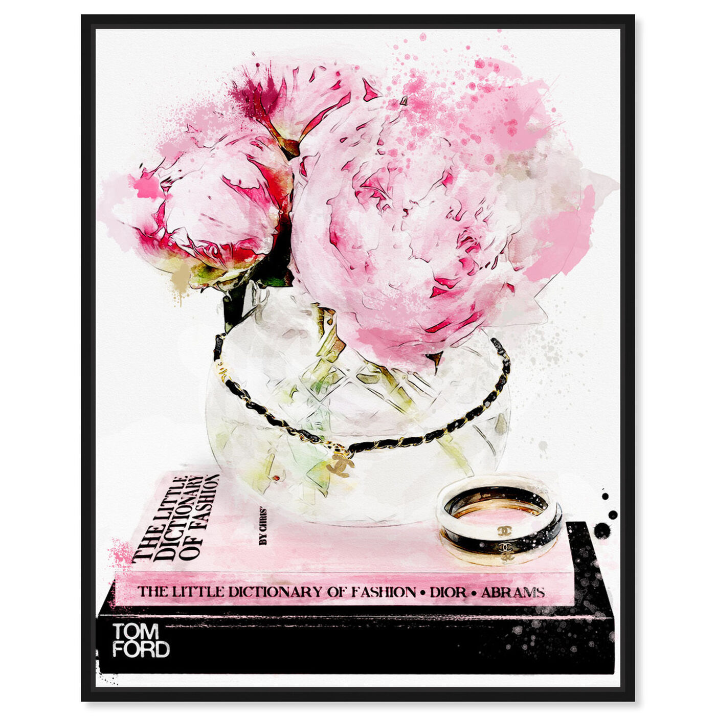 Front view of Elegant Morning II featuring floral and botanical and florals art.