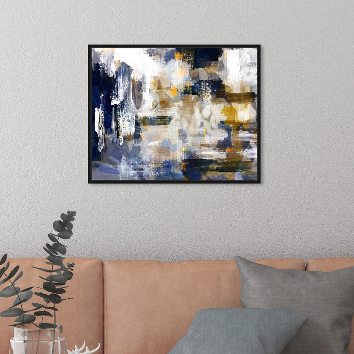 Hanging view of Nadando featuring abstract and paint art.