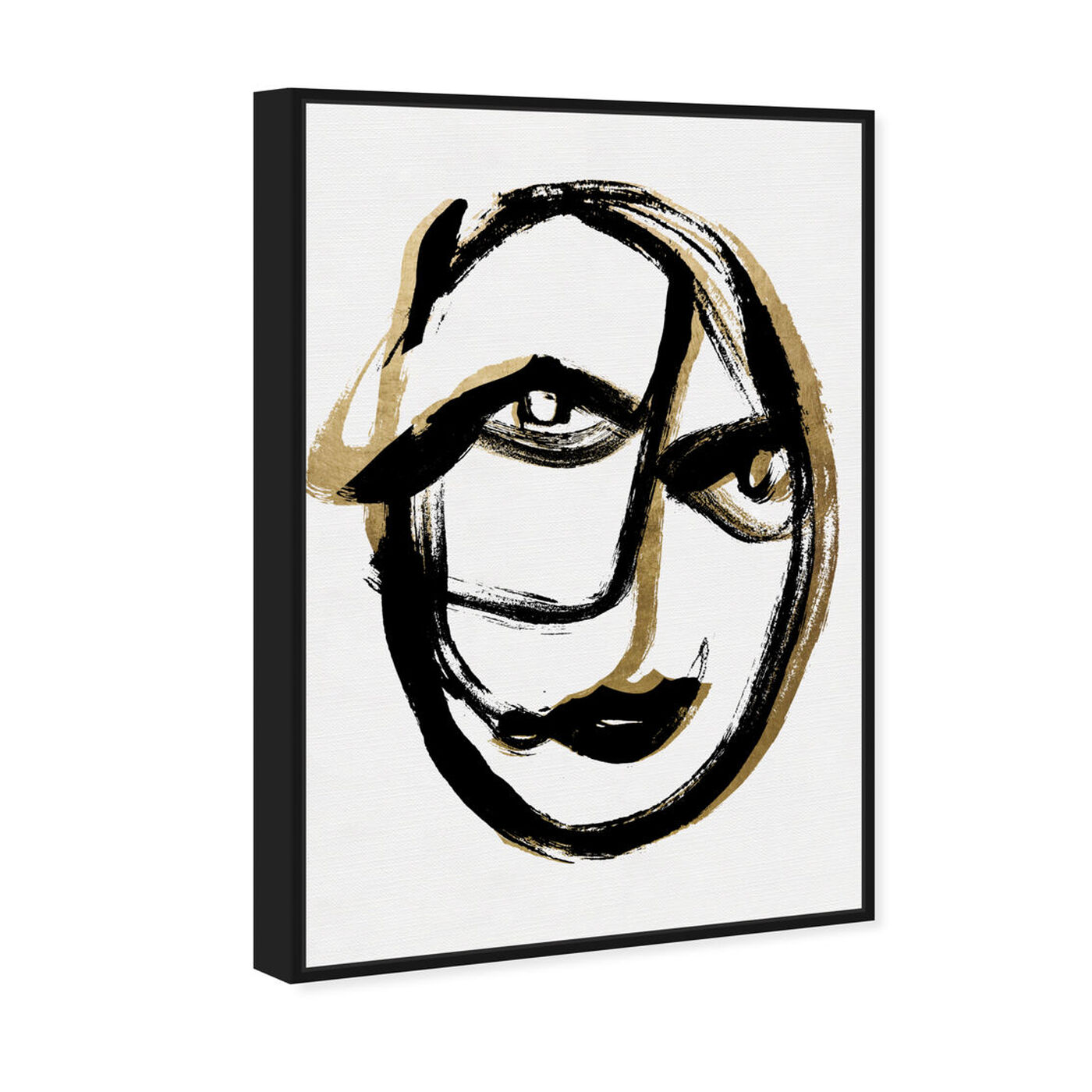 Angled view of Abstract Portrait featuring abstract and paint art.