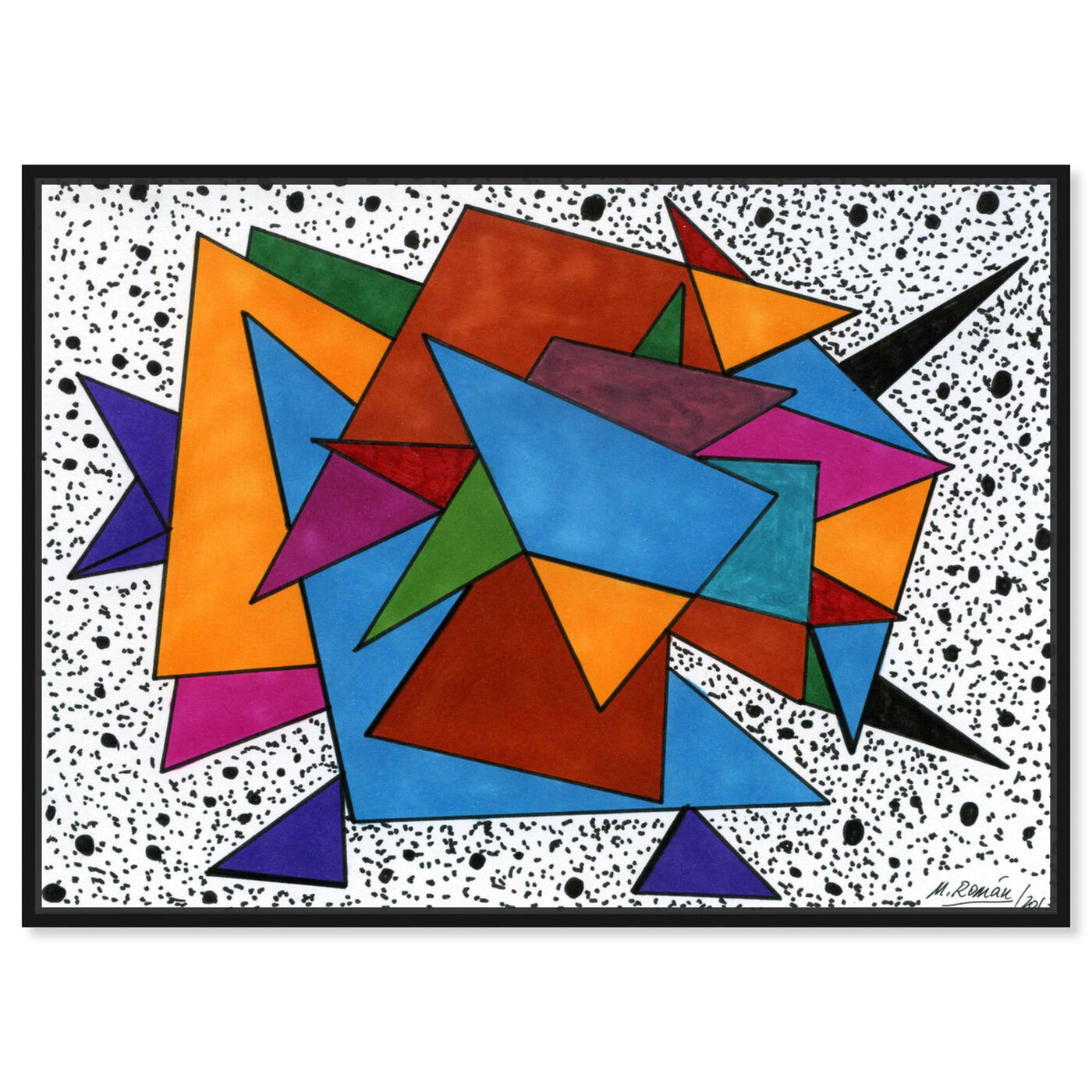 Front view of Color Dimension featuring abstract and geometric art.