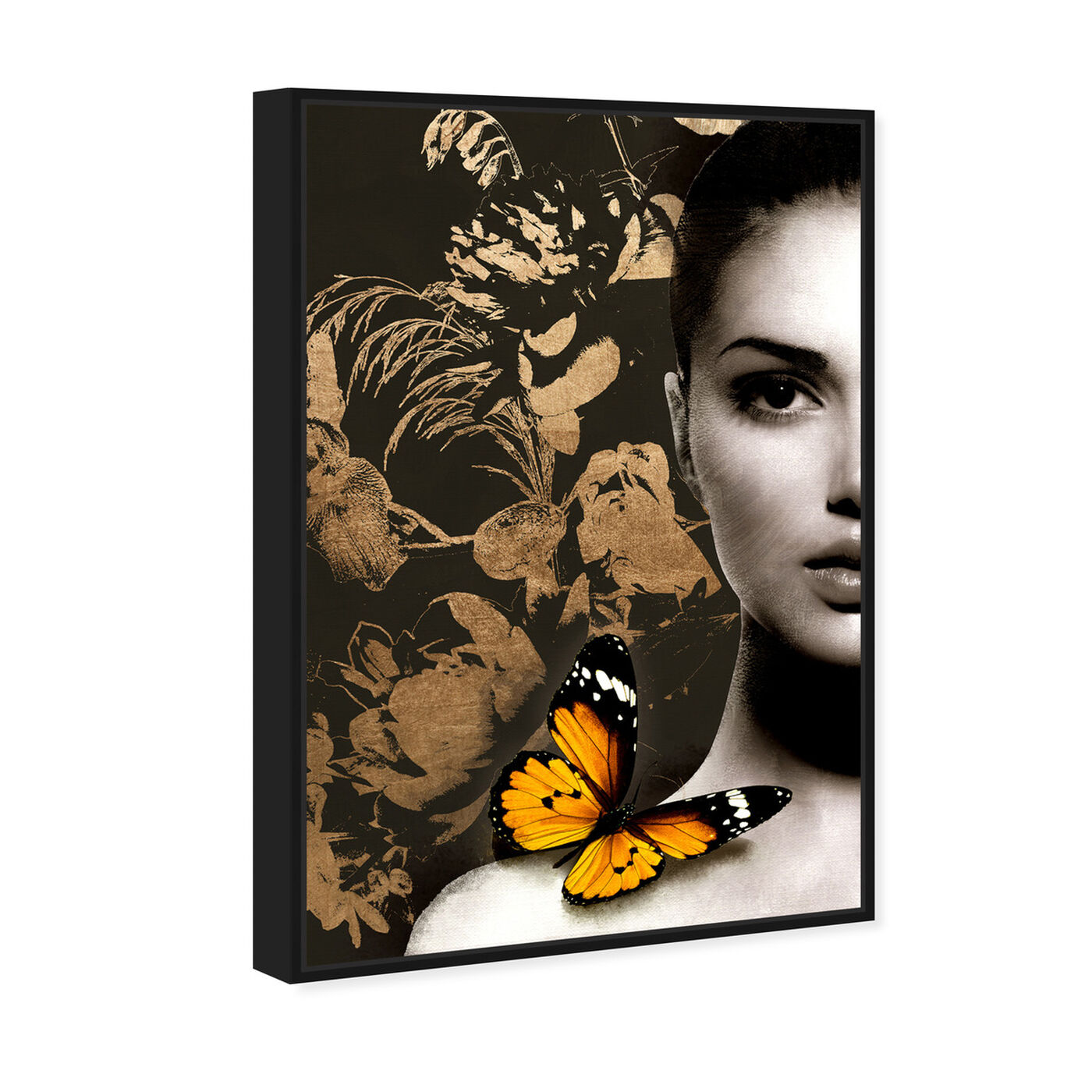 Angled view of Elusive Monarch Duchess Gold featuring fashion and glam and portraits art.
