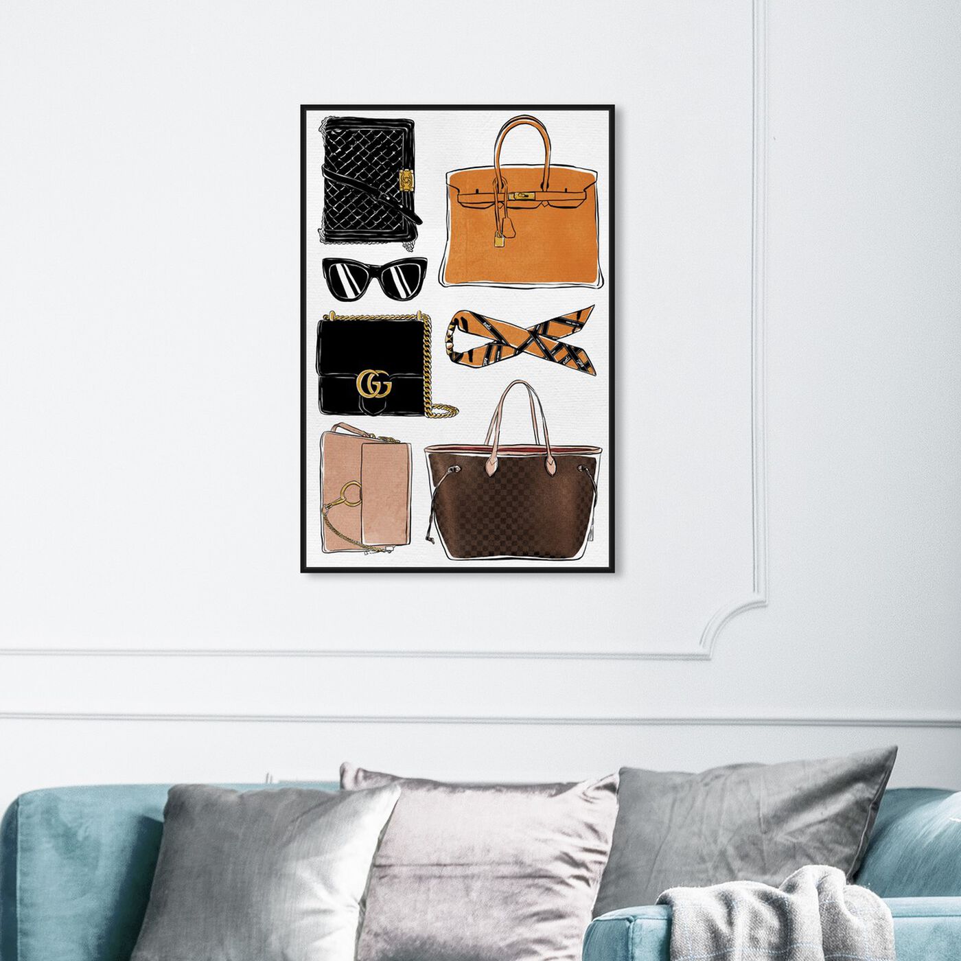 My Purse Collection | Fashion and Glam Wall Art by Oliver Gal