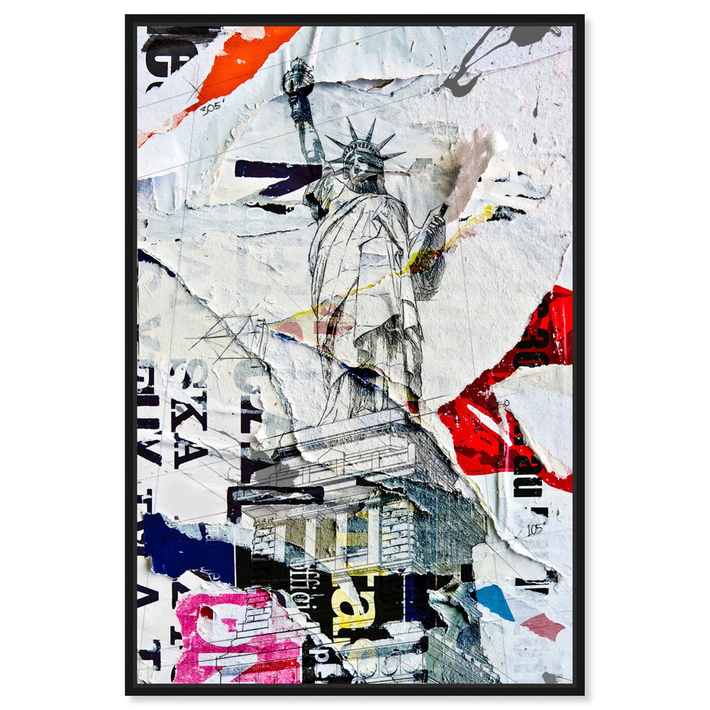 Front view of Liberty featuring architecture and buildings and united states buildings art.