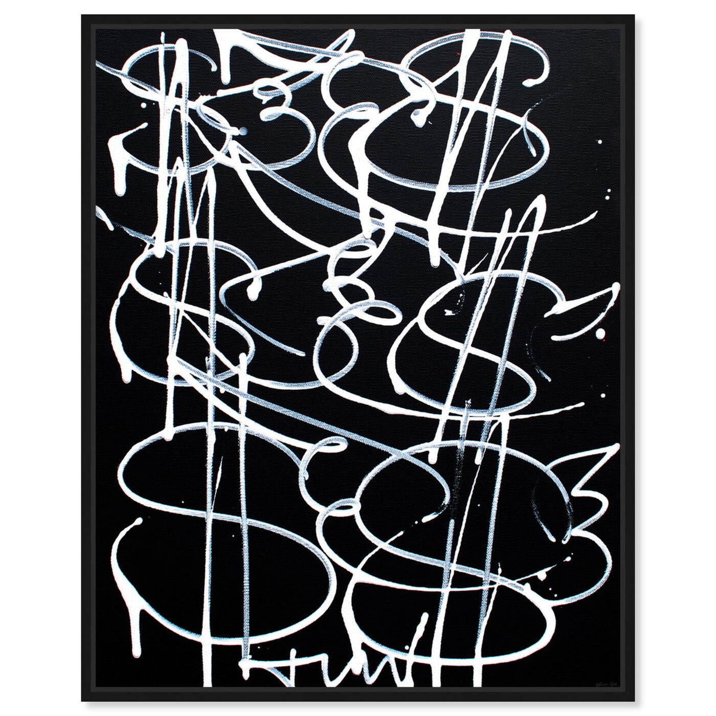 Front view of Money Fly by Tiago Magro featuring abstract and paint art.
