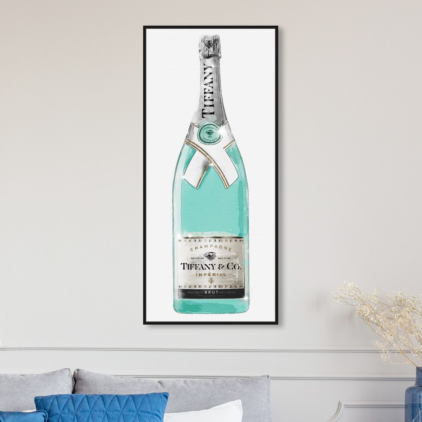 Hanging view of Priceless Champagne Tall II featuring drinks and spirits and champagne art.
