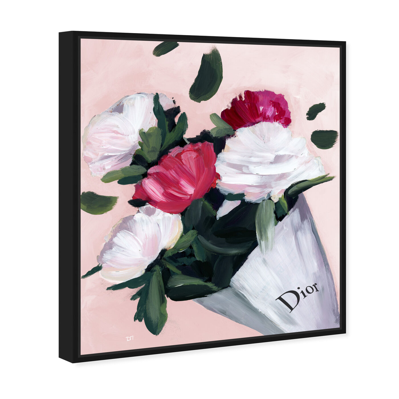 Angled view of Peony Lover Blush featuring fashion and glam and lifestyle art.
