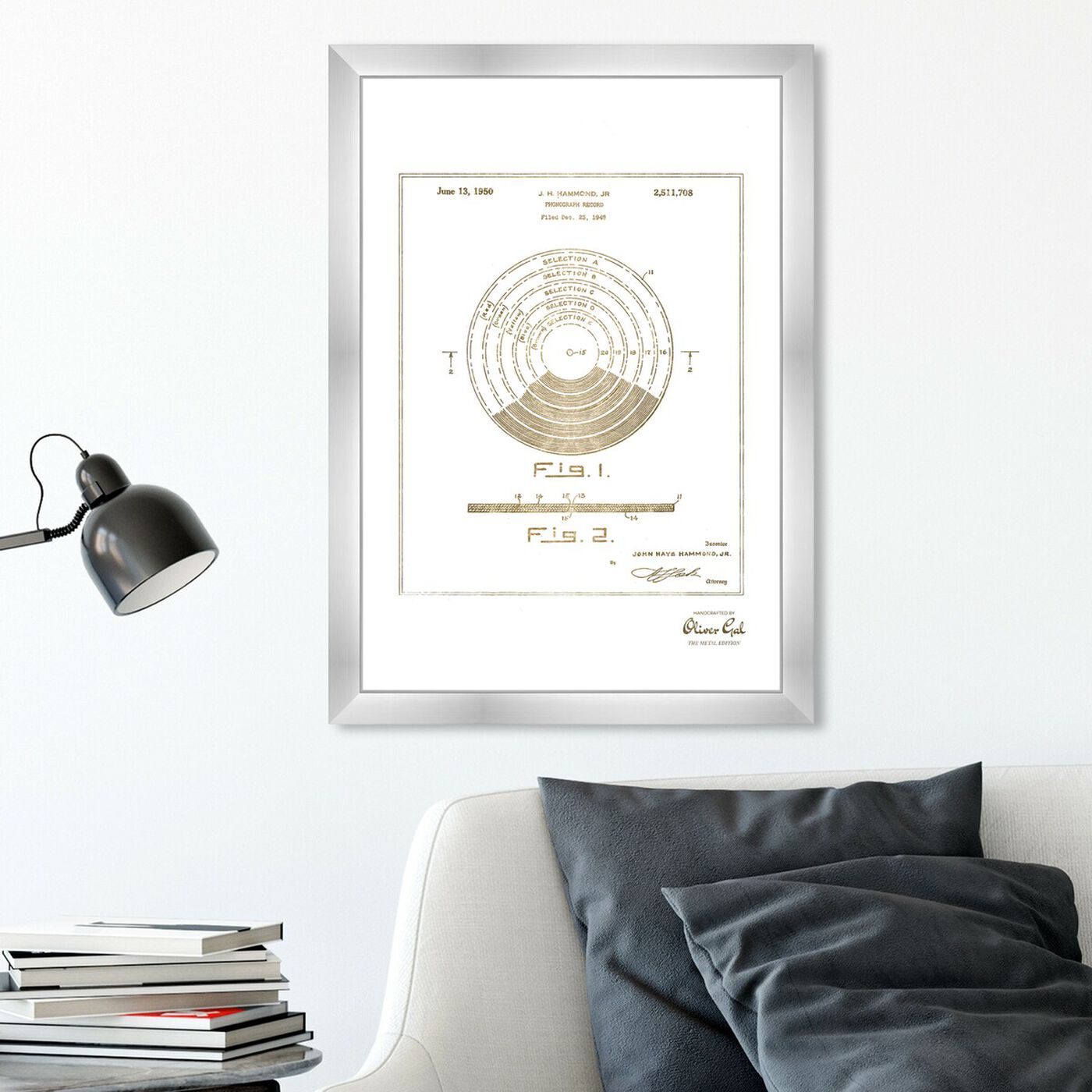Hanging view of Vinyl Record 1948 II Gold featuring music and dance and vinyl records art.