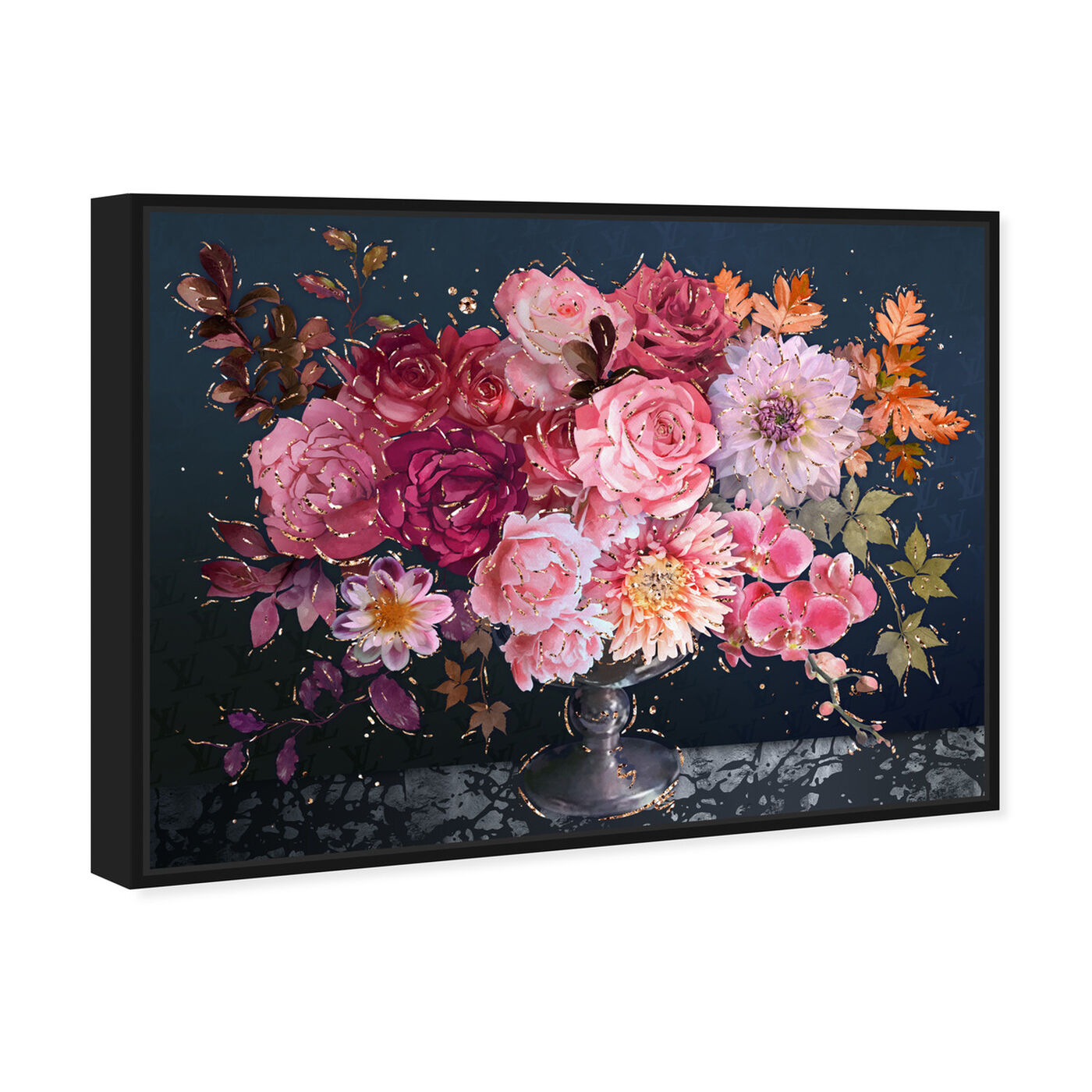 Angled view of Royal Navy Bouquet featuring floral and botanical and florals art.