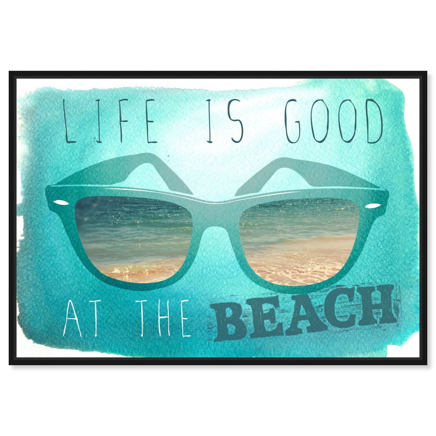 Front view of At The Beach featuring typography and quotes and quotes and sayings art.
