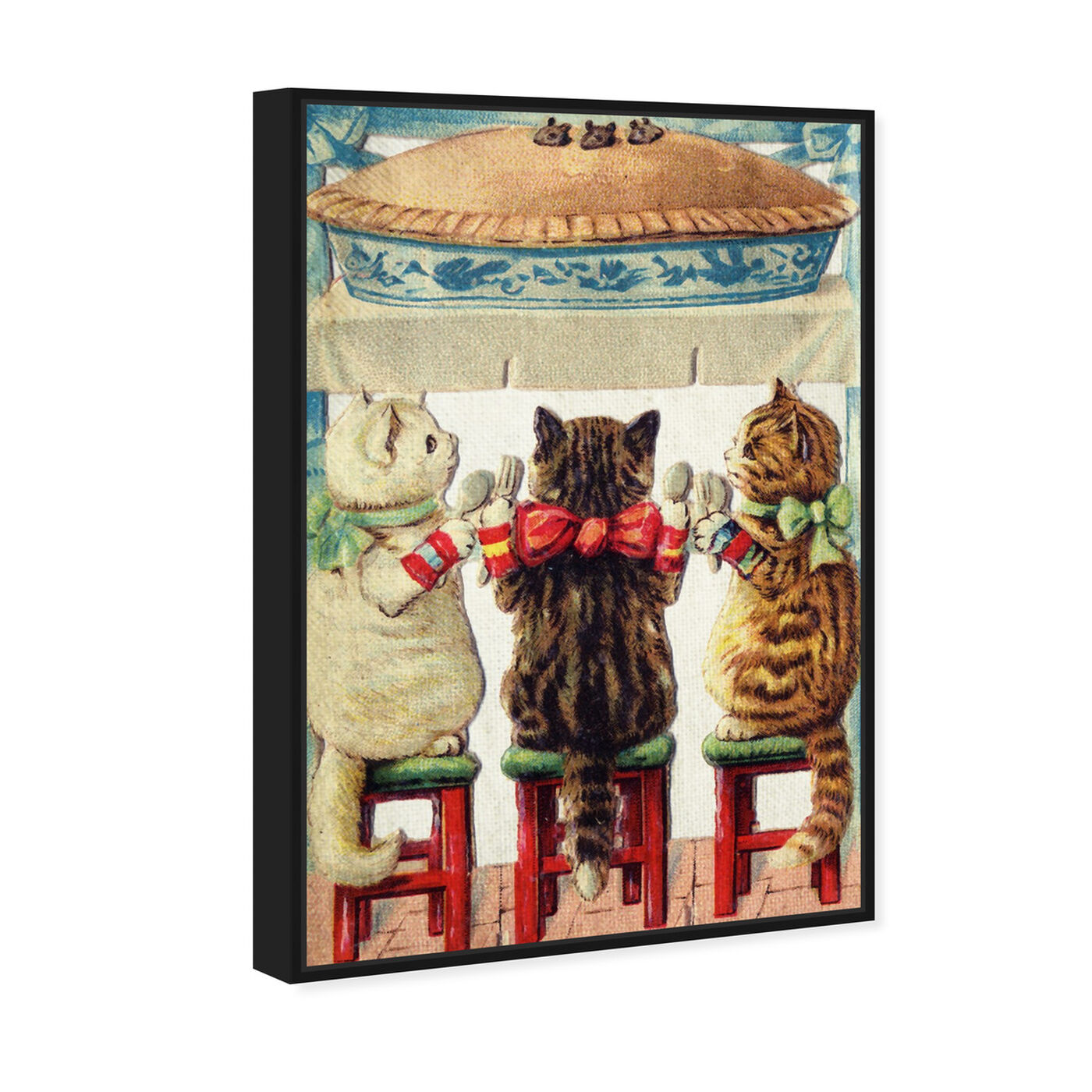 Angled view of Pie Time featuring animals and cats and kitties art.