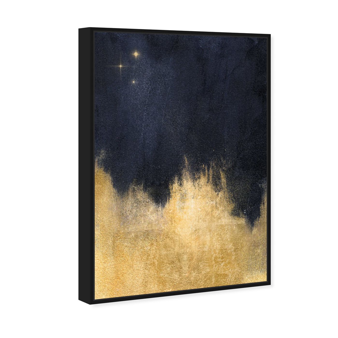 Angled view of Stars in the Night featuring abstract and paint art.