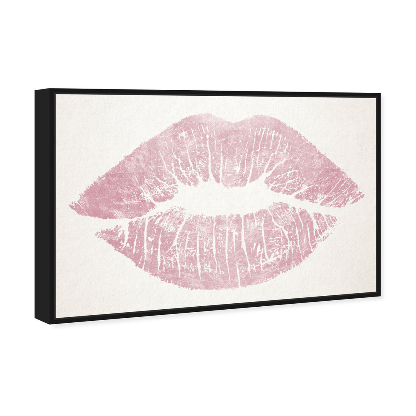 Angled view of Solid Kiss Rose Quartz featuring fashion and glam and lips art.