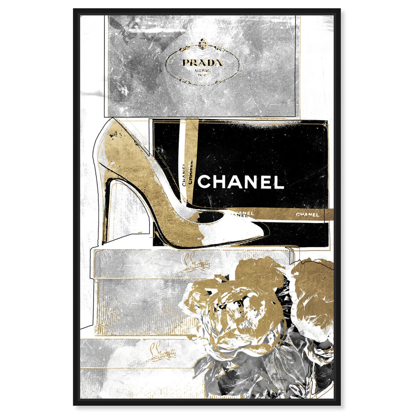 Luxury Stacked Shoes | Fashion Wall Art | Oliver Gal