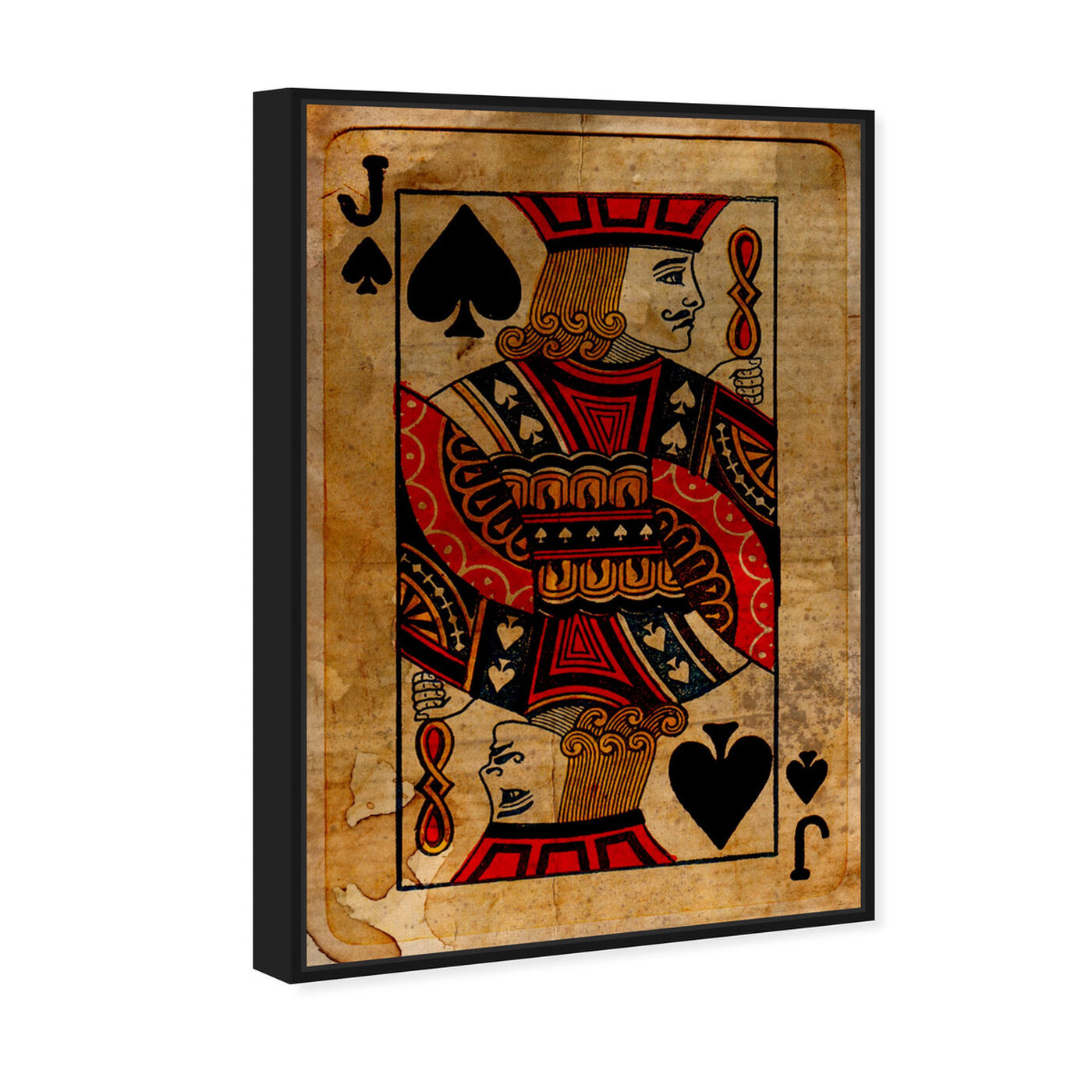Angled view of Jack of Spades featuring entertainment and hobbies and playing cards art.