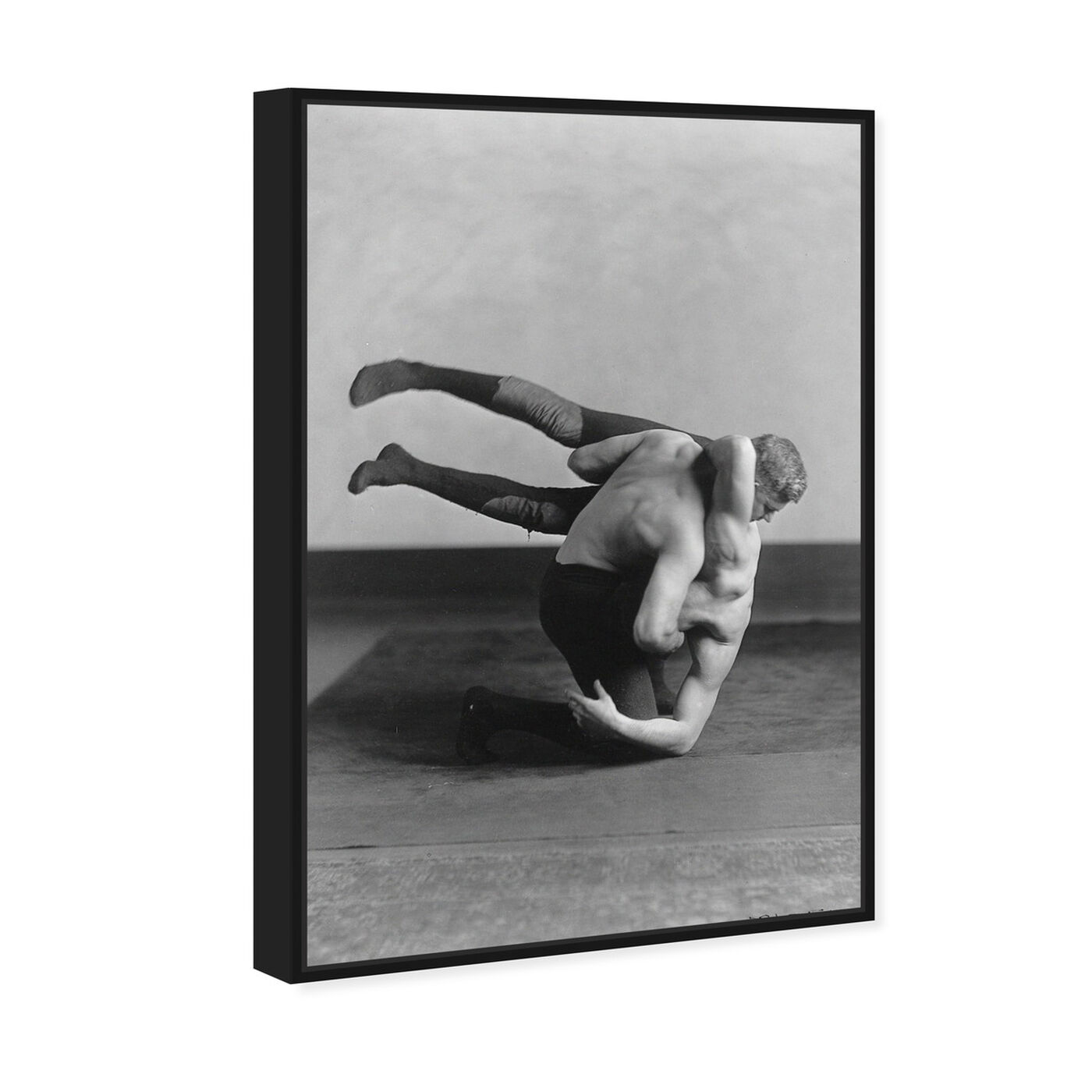 Angled view of McGill Wrestling - The Art Cabinet featuring sports and teams and boxing art.