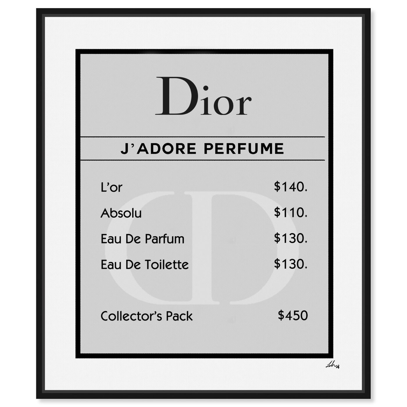 Front view of Property Card Perfume featuring fashion and glam and lifestyle art.