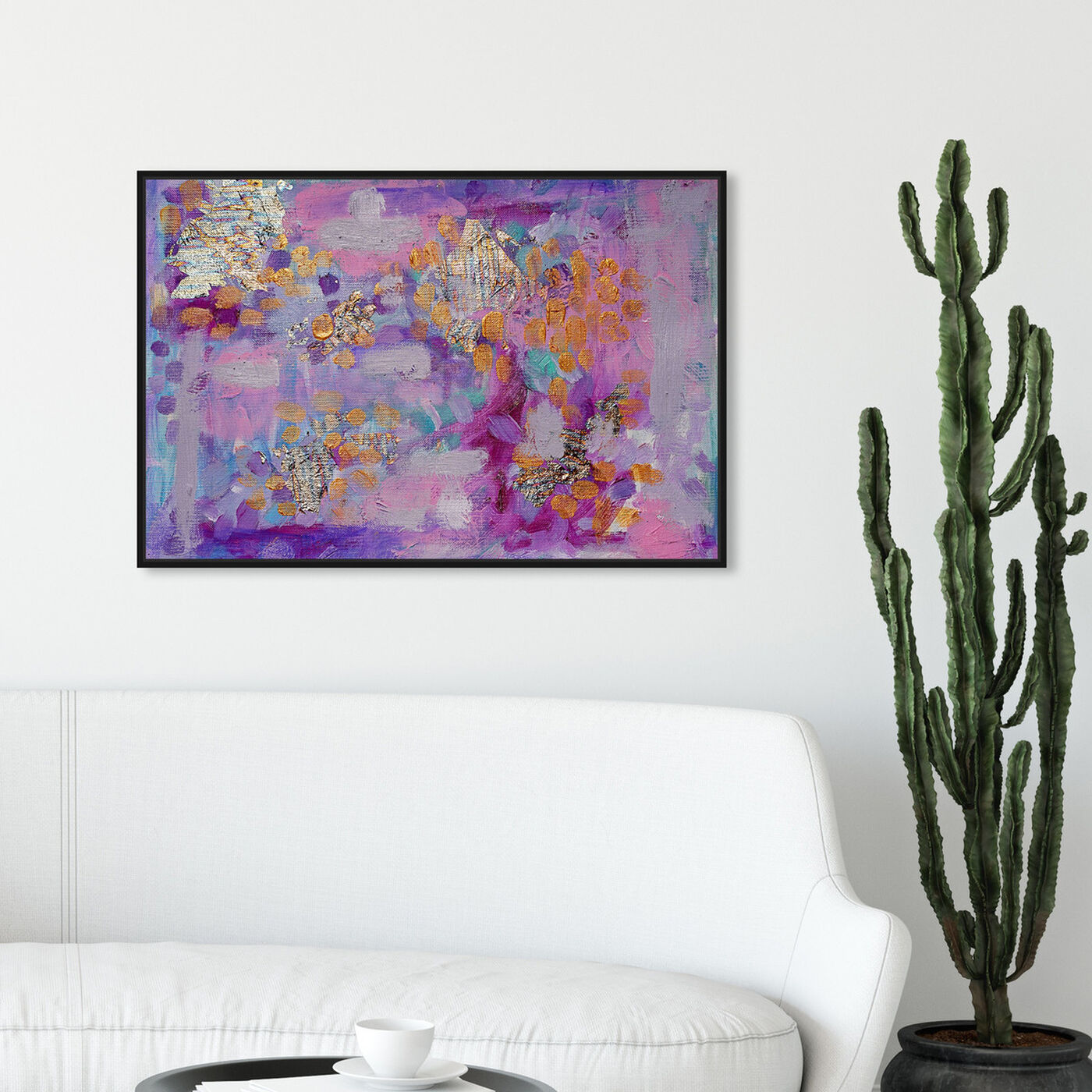 Hanging view of The Mystic by Tiffany Pratt featuring abstract and paint art.