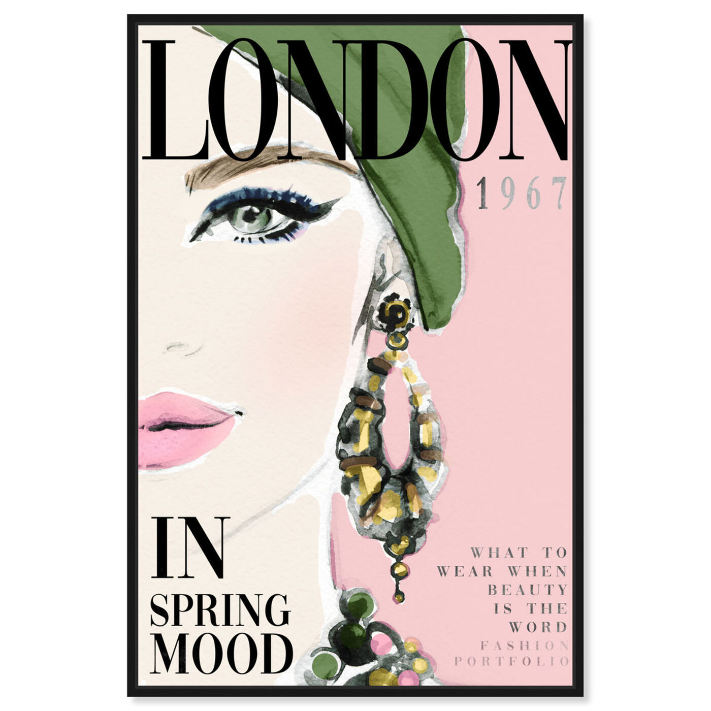Front view of Cover London Watercolor featuring advertising and publications art.