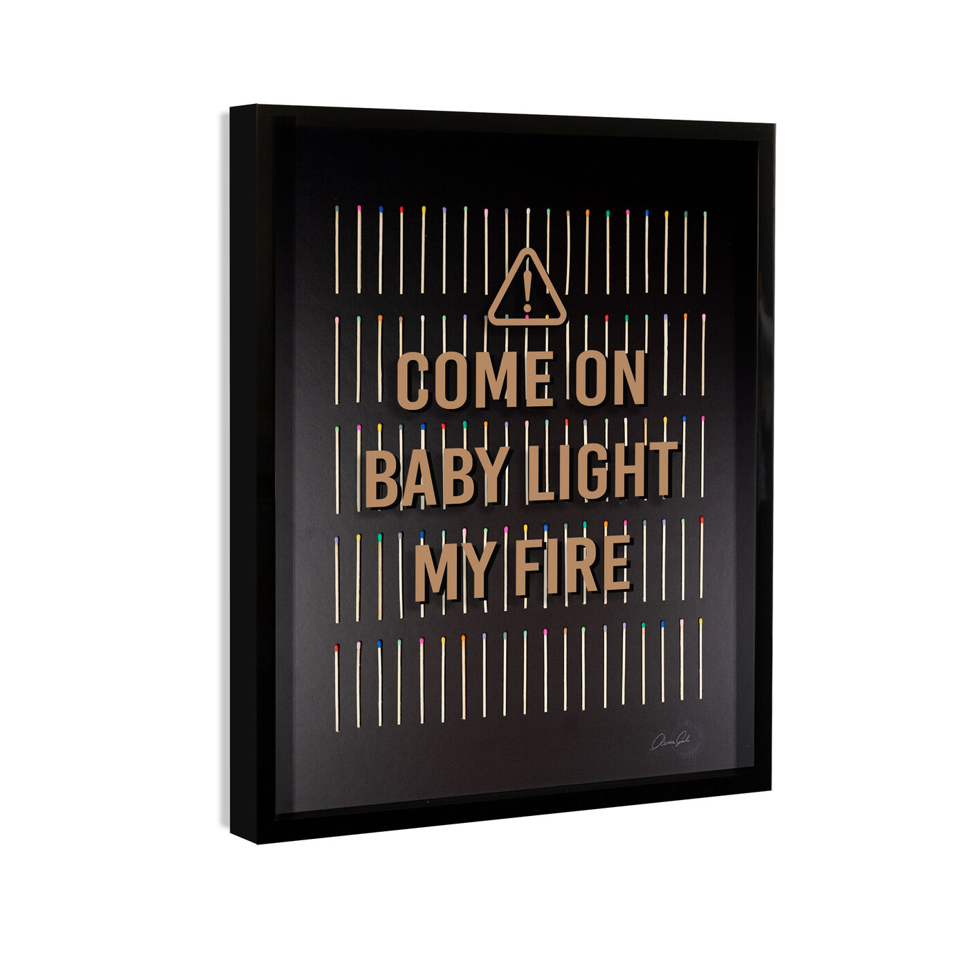 Light My Fire - Framed 3D Art
