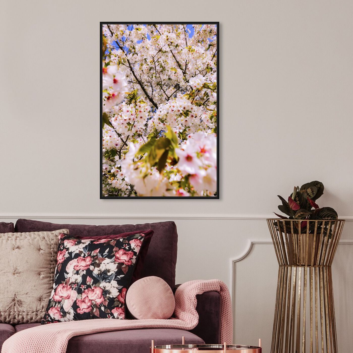 Hanging view of Curro Cardenal - Cherries Beautiful featuring floral and botanical and gardens art.