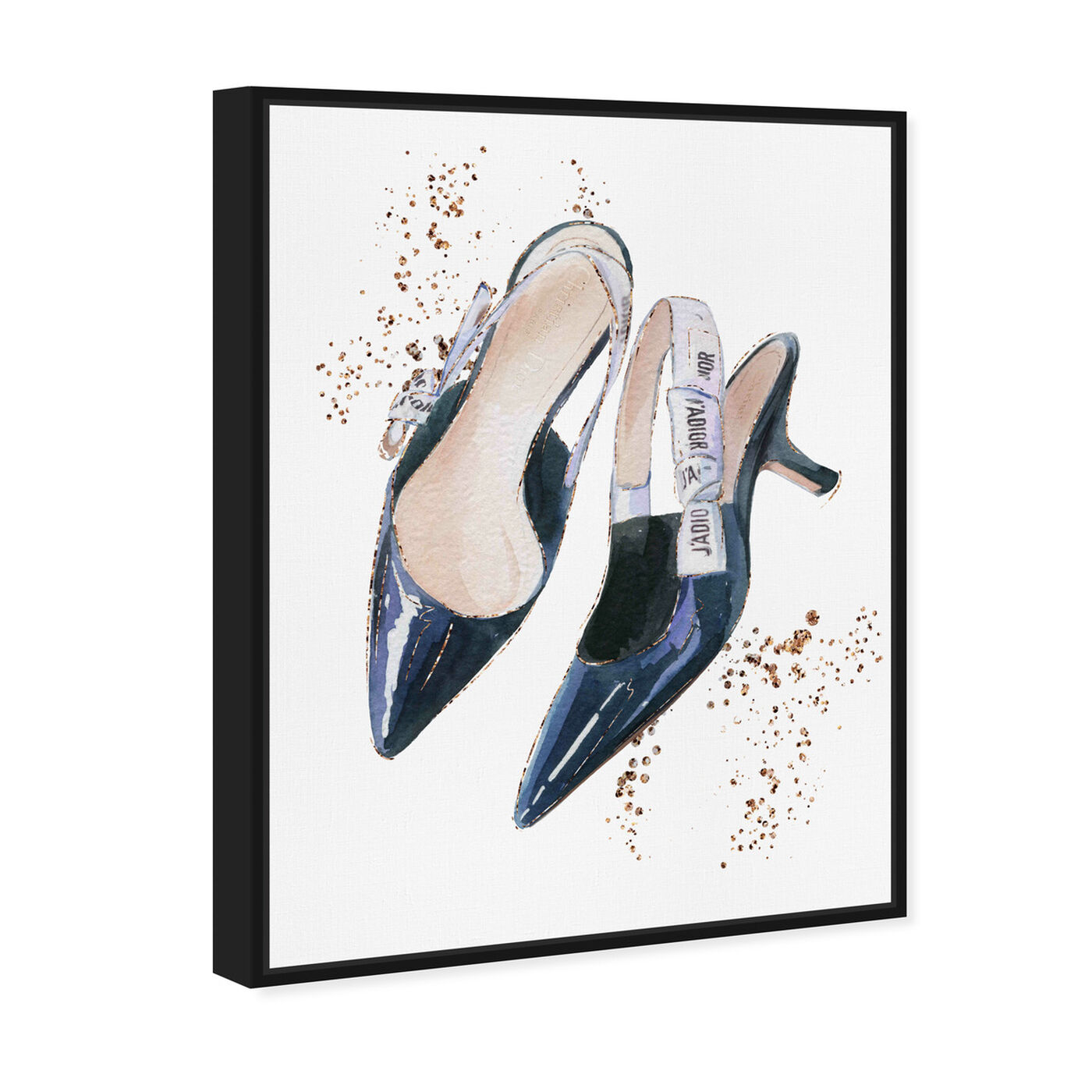 Angled view of I adore my daily shoes featuring fashion and glam and shoes art.