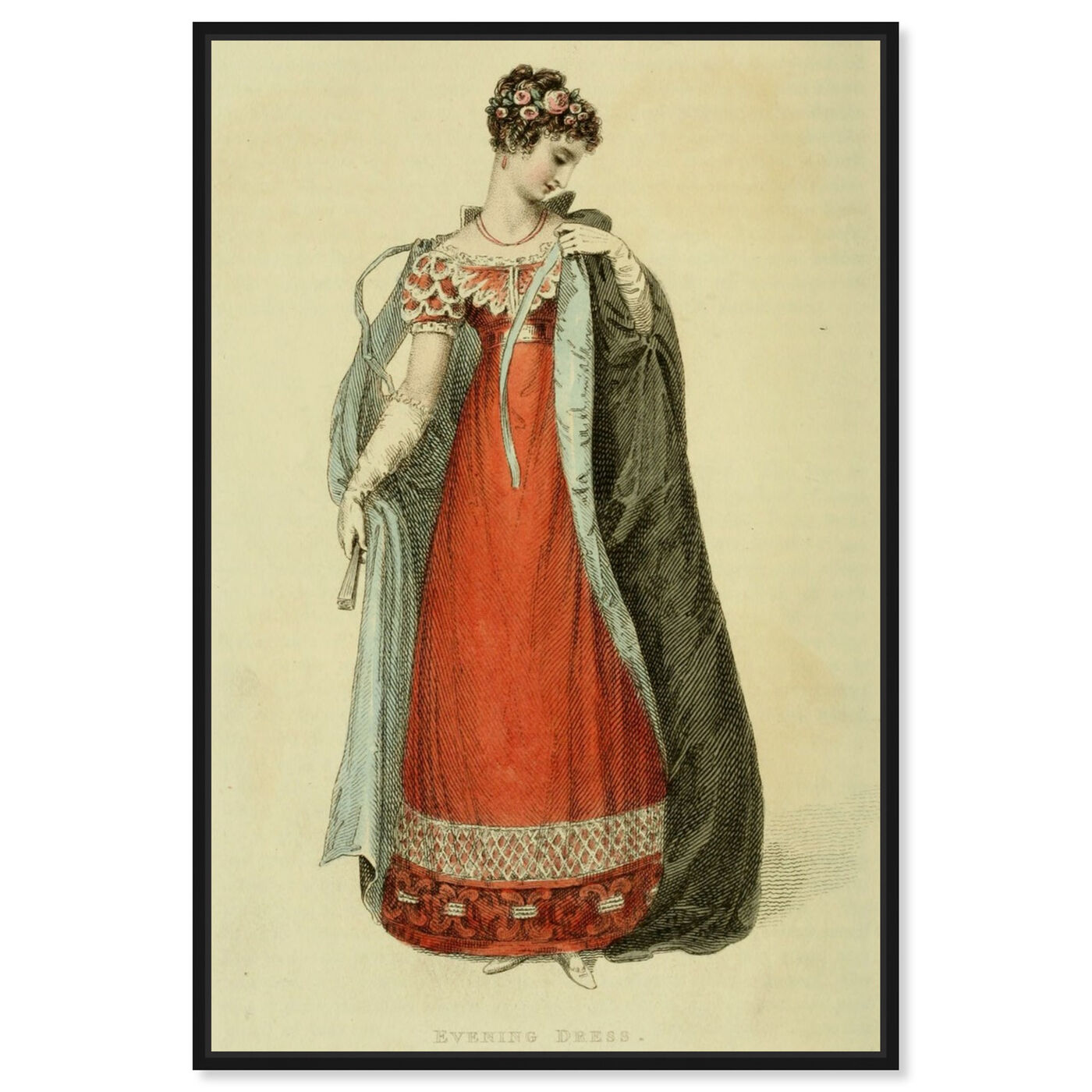 Front view of Evening Dress - The Art Cabinet featuring classic and figurative and realism art.