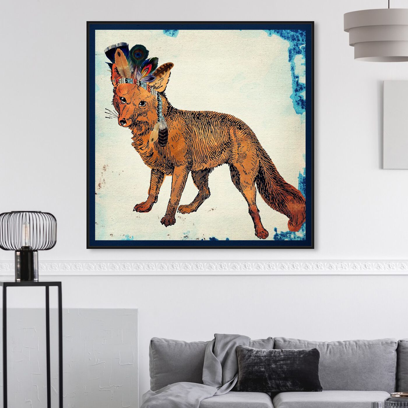 Hanging view of Wild Fox featuring animals and zoo and wild animals art.