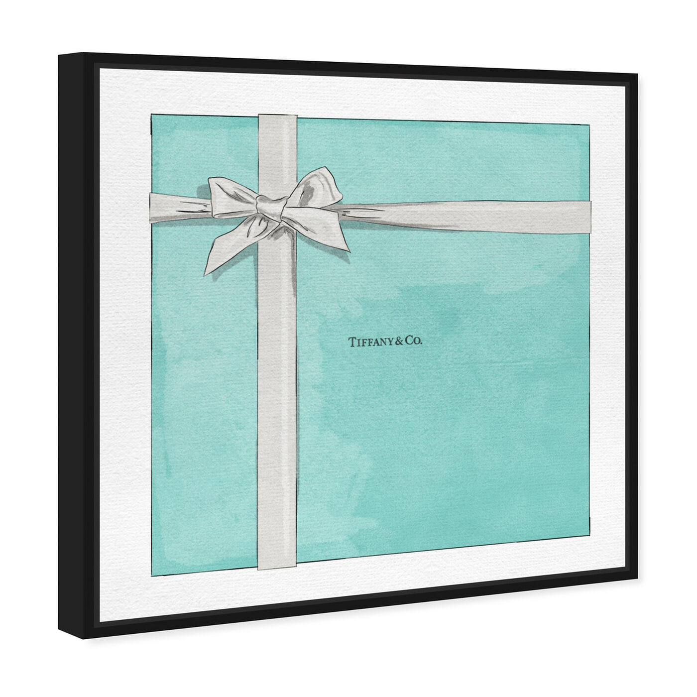 Angled view of Jewelry Gift Box Blue featuring fashion and glam and jewelry art.
