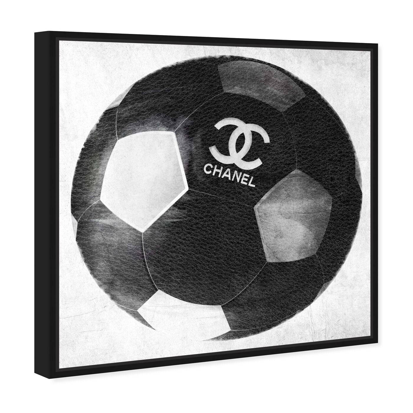 Angled view of Fashion Soccer Ball featuring fashion and glam and fashion lifestyle art.