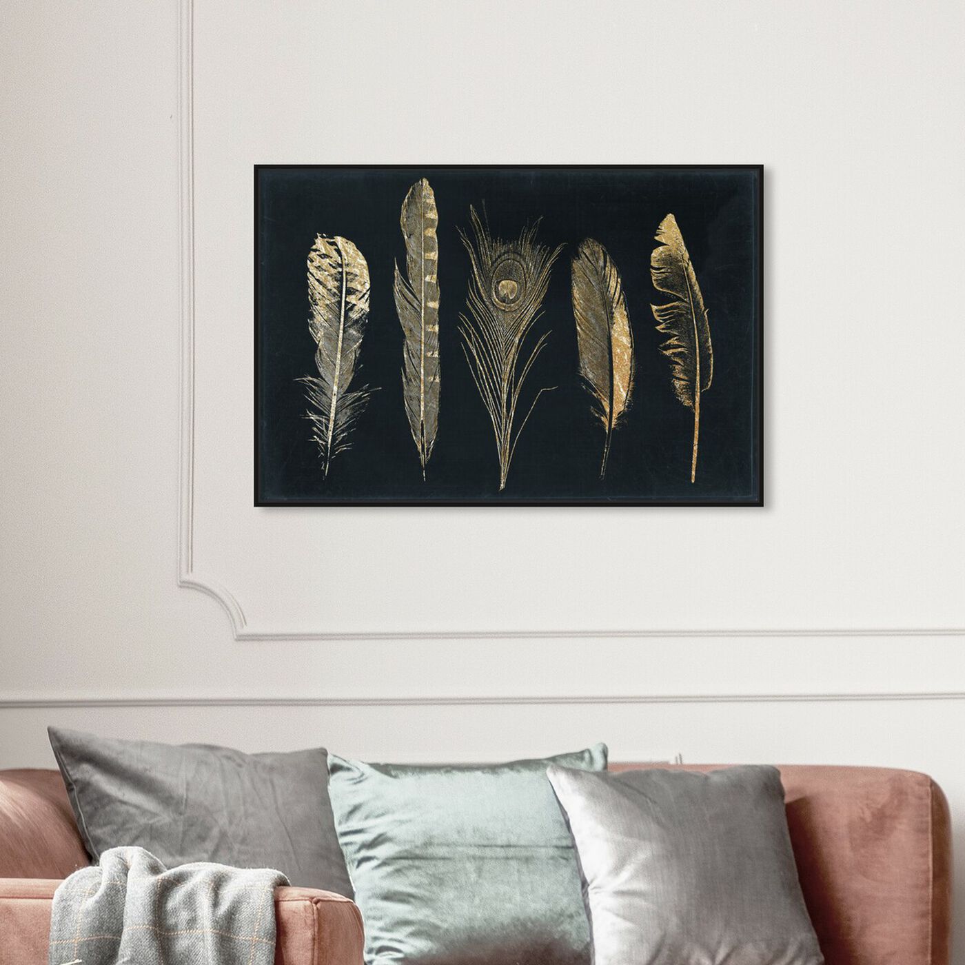 Hanging view of Corinthian Feathers - Signature Collection featuring fashion and glam and feathers art.