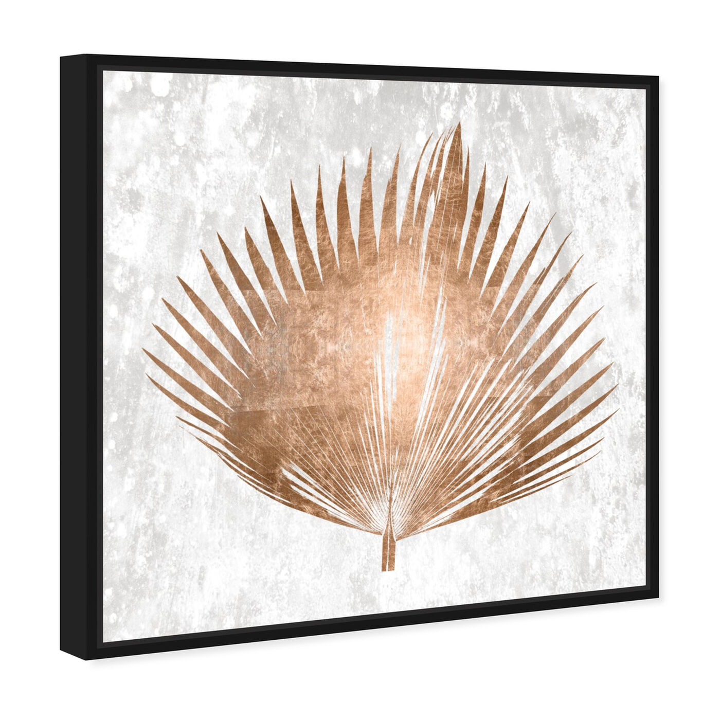 Angled view of Palm Leaf featuring floral and botanical and botanicals art.