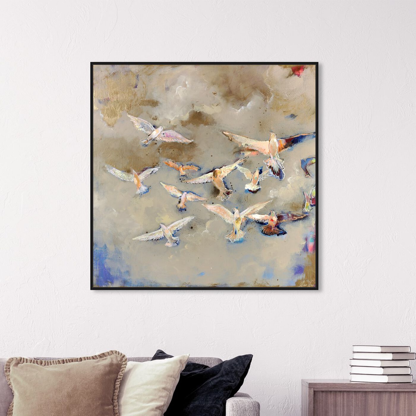 Hanging view of You Will Find Your Way by Michaela Nessim featuring animals and birds art.