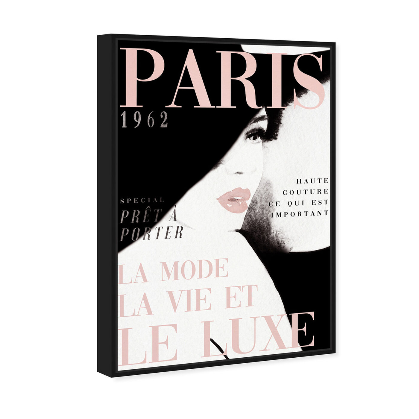 Angled view of Cover Paris in Blush featuring fashion and glam and makeup art.