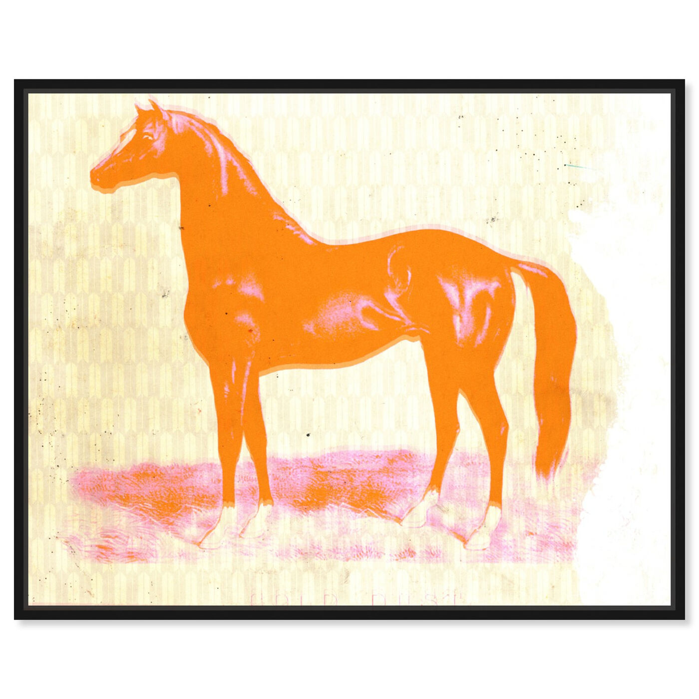Front view of Gold Dust Horse By Carson Kressley featuring animals and farm animals art.