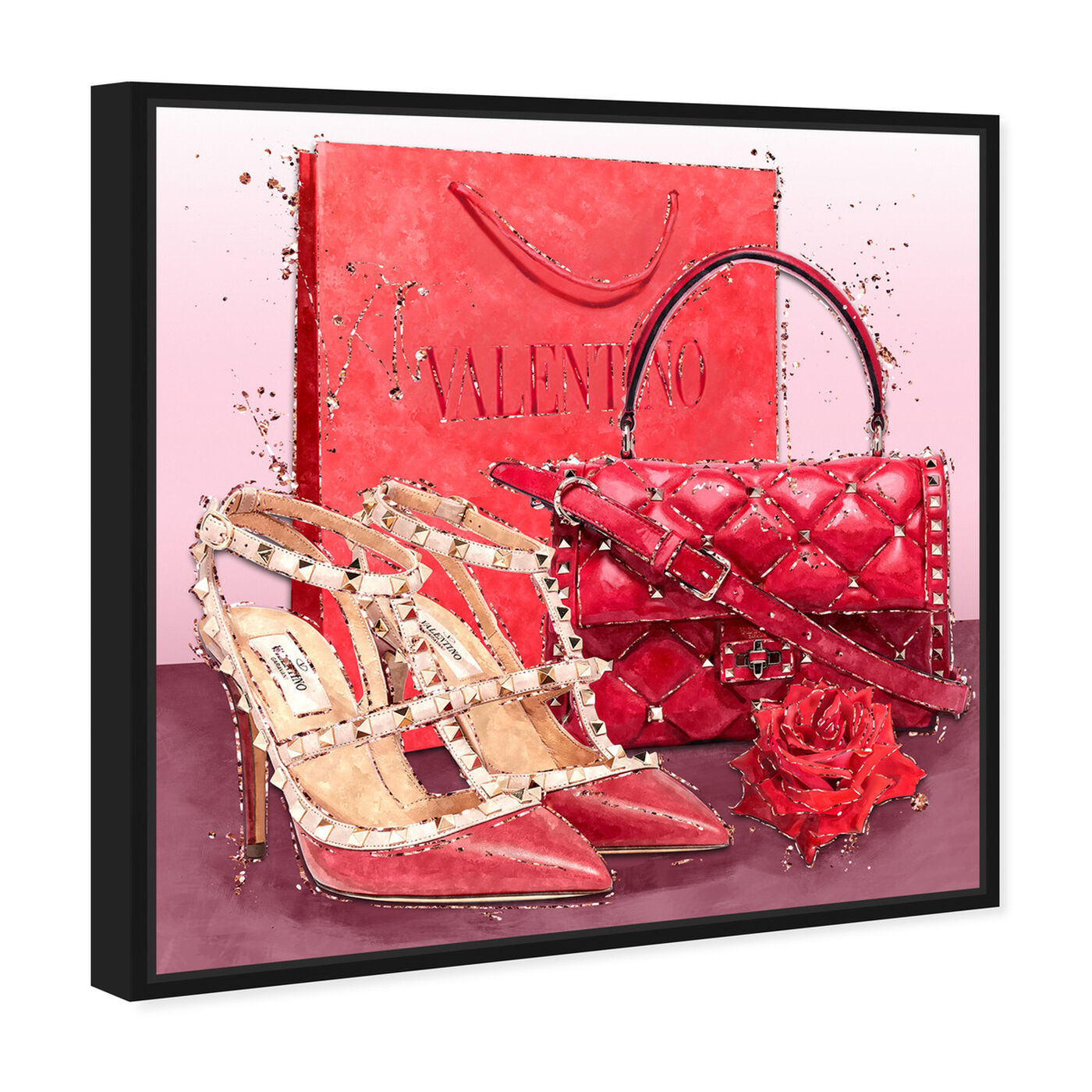 Angled view of Passion Red Valentine featuring fashion and glam and shoes art.