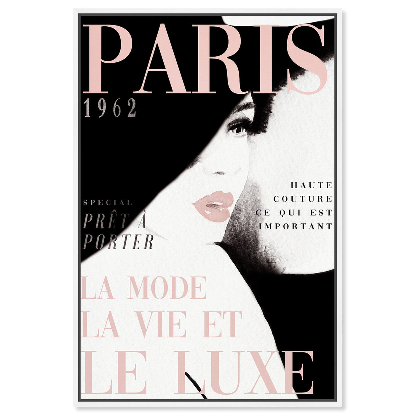 Front view of Cover Paris in Blush featuring fashion and glam and makeup art.