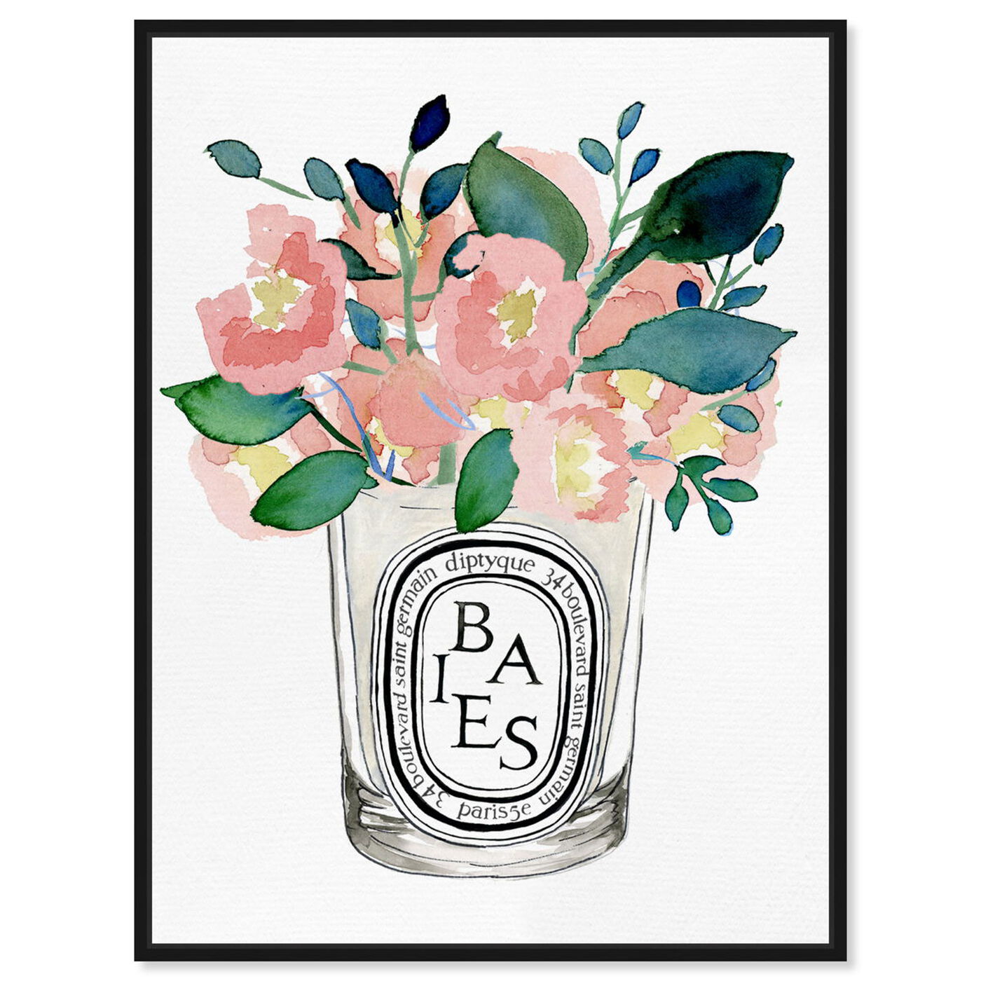 Front view of Scent Du Jour featuring floral and botanical and florals art.