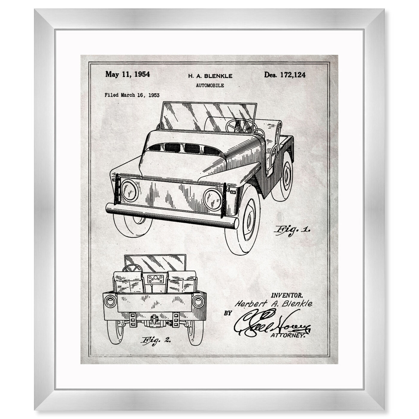 Front view of Off-Road Vehicle 1954 featuring transportation and off-road vehicles art.