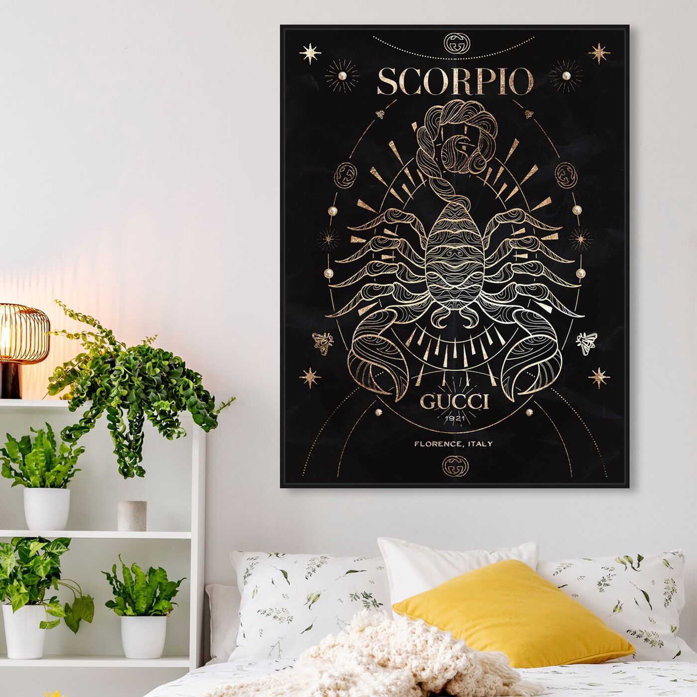 Hanging view of Mémoire d'un Scorpio featuring fashion and glam and lifestyle art.