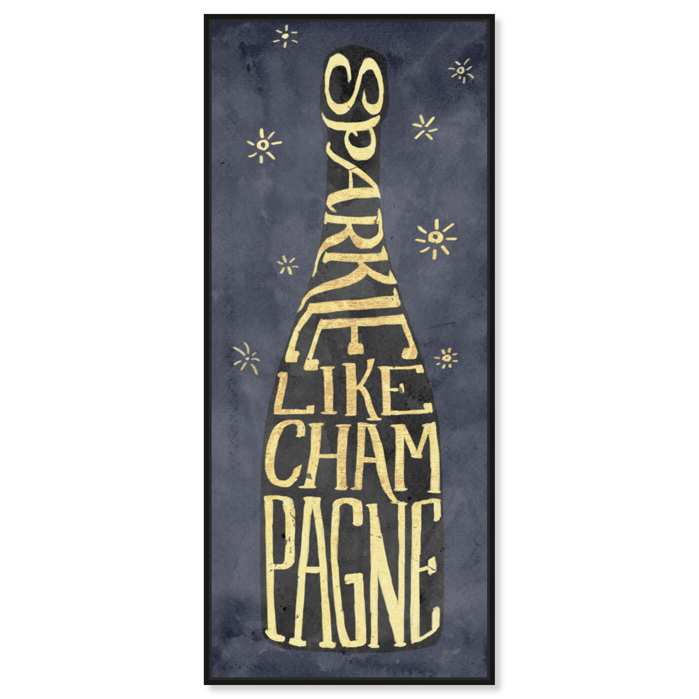 Front view of Sparkle Like Champagne featuring drinks and spirits and champagne art.
